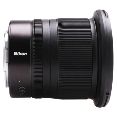 Nikon Z 14-30mm f4 S opposite side view with Nikon logo
