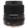 Fujifilm GF 45mm f2.8 R WR front view showing barrel markings and aperture ring