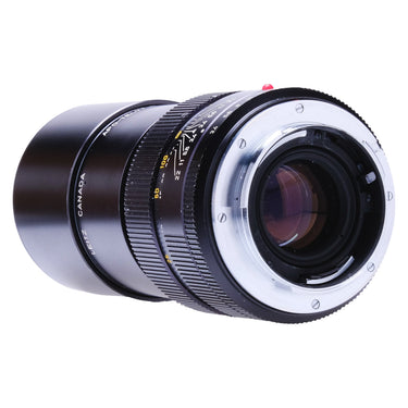 Leica 180mm Apo-Telyt-R rear three-quarter view showing Leica R mount and contacts