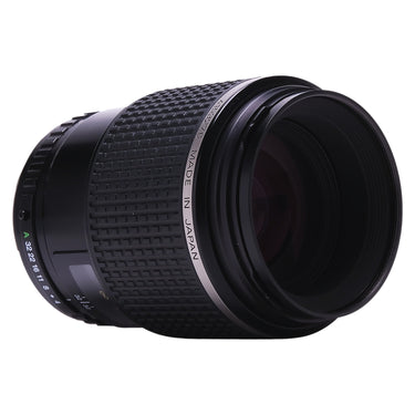 Pentax FA 645 120mm f4 Macro side view with engraved serial number and Made in Japan ring