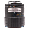 Coastal Optics 60mm f4 UV-VIS-IR Apo Macro lens front three-quarter with aperture scale and nameplate