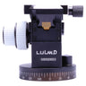 Luland D geared head front view showing LULAND logo and serial GS0020033 over the panning scale