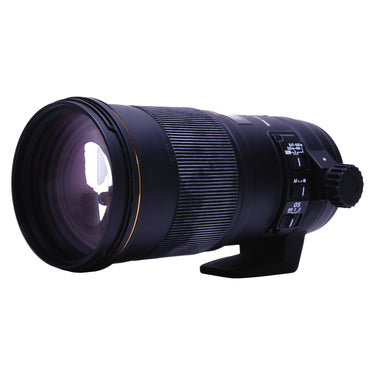 Sigma 180mm f2.8 side view with focus limiter, AF/MF and OS switches