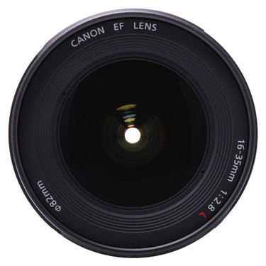 Canon EF 16-35mm f2.8 L II USM front element and 82mm filter ring