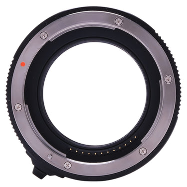 Fujifilm MCEX-18G WR mount opening with red alignment dot and electronic contacts