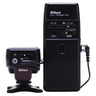 Nikon ML-2 transmitter front controls with receiver connected, front view