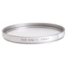 Leica E60 UVa II silver filter front view with E60 UVa II 13067 engraving