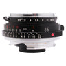 Voigtlander 35mm f2.5 Color Skopar front three-quarter view with aperture and depth-of-field scales