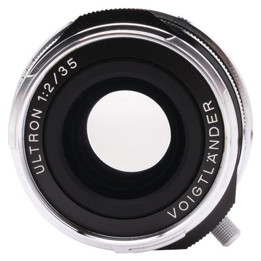 Voigtlander Ultron 35mm f2 front element with Ultron 1:2/35 bezel engraving
