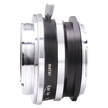 Voigtlander Ultron 35mm f2 opposite side view with distance scale and infinity lock