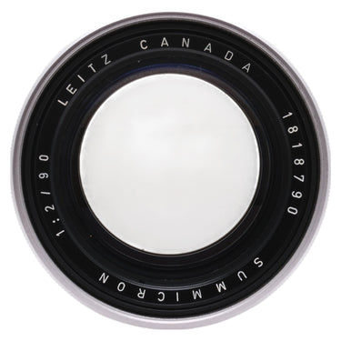 Leica 90mm f2 Summicron-M front element with Leitz Canada engraving and serial 1818790
