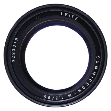 Leica Summicron-M 90mm front bezel engraved Leitz with serial 3223019