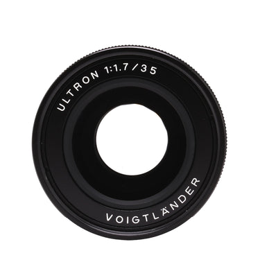 Voigtländer 35mm f1.7 Ultron front element with Ultron 1:1.7/35 engraving