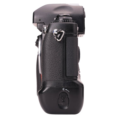 Nikon F5 right side showing grip and strap lug
