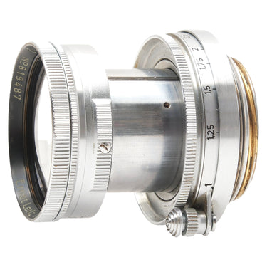 Leica 5cm f2 Summitar opposite side with serial engraving and focus scale