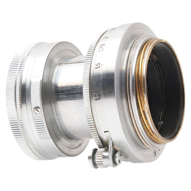Leica 5cm f2 Summitar rear angle showing barrel and screw mount threads