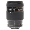 Nikon 35-70mm f2.8 D AF Nikkor lens standing upright, front three-quarter view with focus distance scale and markings
