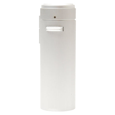 Leica Ultravid Zagato binoculars, side view of ribbed silver barrel