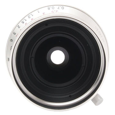 Voigtlander 25mm Snapshot Skopar rear element and focus distance scale