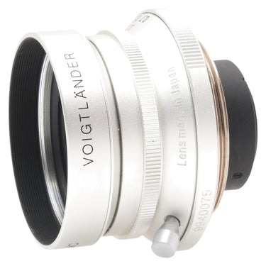Voigtlander Snapshot Skopar side showing made in Japan and serial 9940075