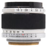 Canon 50mm f1.8 top view showing aperture scale, focus barrel, and bare screw mount