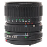 Canon FD 35-70mm f3.5-4.5 zoom lens side view showing focus, zoom and aperture rings with distance scale