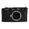 Leica M4-2 black film rangefinder body, front view with bare M mount and M4-P top plate engraving
