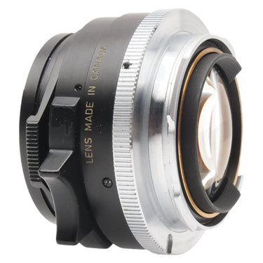 Leica 35mm f1.4 Summilux rear angle showing rear element and mount