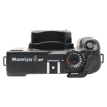 Mamiya 6 MF top plate with logo and shutter speed dial