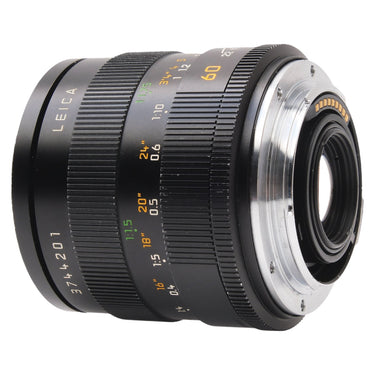 Leica 60mm f2.8 Macro-Elmarit-R rear side view showing ROM mount contacts