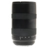 Hasselblad XCD 35-75mm lens standing upright showing zoom scale and focus ring