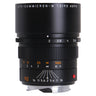 Leica 90mm f2 APO-Summicron-M ASPH lens side view with aperture ring and top engraving