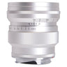Voigtländer 75mm f1.5 Nokton top view showing serial number and aperture and distance scales