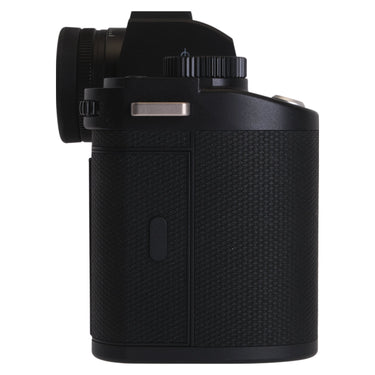 Leica SL3 right side showing card/battery compartment and grip