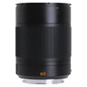 Leica APO-Macro-Elmarit-TL 60mm front view with lens hood mounted and orange 60 marking