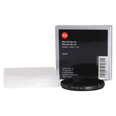 Leica E67 ND 16x filter with original Leica box and clear plastic case