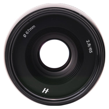 Hasselblad XCD 65mm front element straight on, 67mm filter thread and 2.8/65 markings