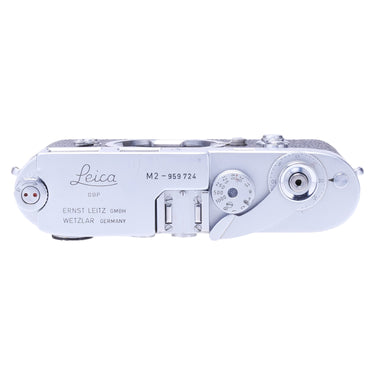 Leica M2 top plate engraved Leica M2 959724 Ernst Leitz Wetzlar with shutter speed dial