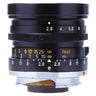 Leica Elmarit 28mm f2.8 side view showing aperture and depth-of-field scales