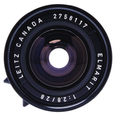 Leica Elmarit 28mm f2.8 front element with Leitz Canada engraving and serial number 2758117