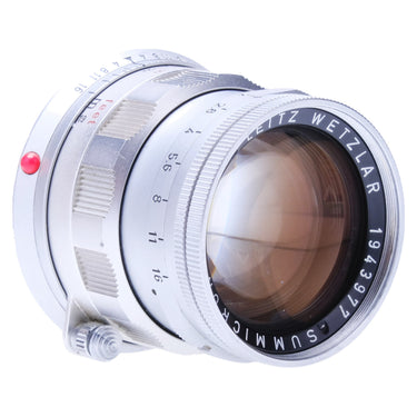 Leica 50mm f2 Summicron Rigid front glass and aperture scale from the opposite angle