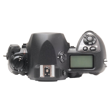 Nikon F6 top plate with mode dial, shutter dial, hot shoe and LCD panel