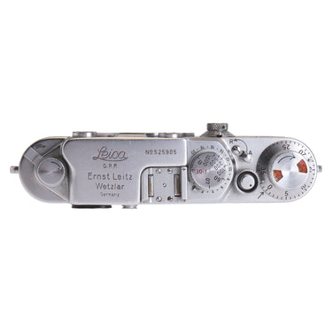 Leica IIIf top plate with Ernst Leitz Wetzlar engraving and serial No. 525905