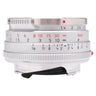 Leica Summilux-M 35mm f1.4 Steel Rim side view showing aperture scale and steel rim