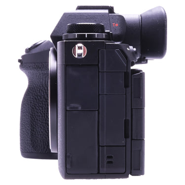 Sony A9 III left side showing memory card door