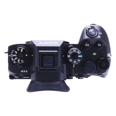 Sony A9 III top plate with mode dials and alpha 9 III badge