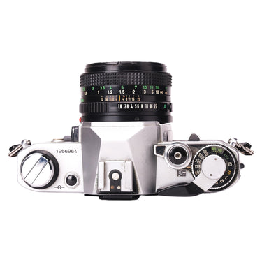 Canon AE-1 top plate with serial number, shutter and ASA dials