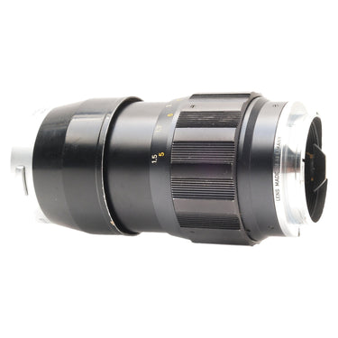 Leica Tele-Elmar side view showing distance scale and rear mount