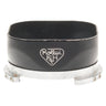 Rollei F&H bayonet lens shade, front view showing embossed logo and metal bayonet mount