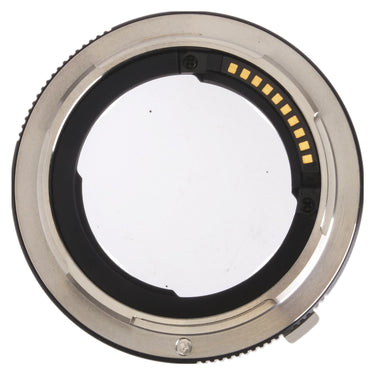 Leica M-Adapter L L-mount side showing gold electronic contacts
